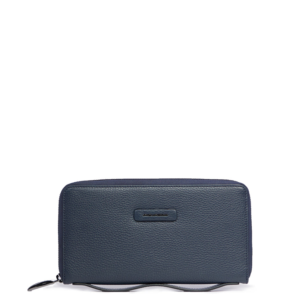 Piquadro Black Square Pochette Leder Schwarz Herren