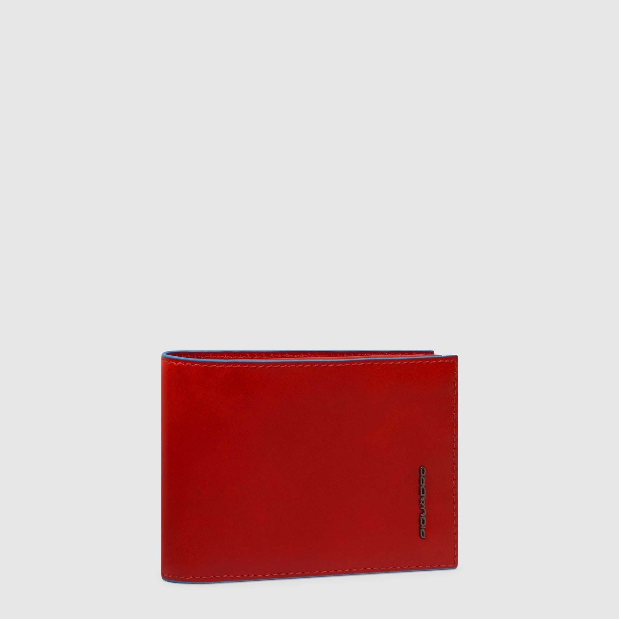 Piquadro Blue Square Geldbörse Herren Münzfach RFID Schwarz