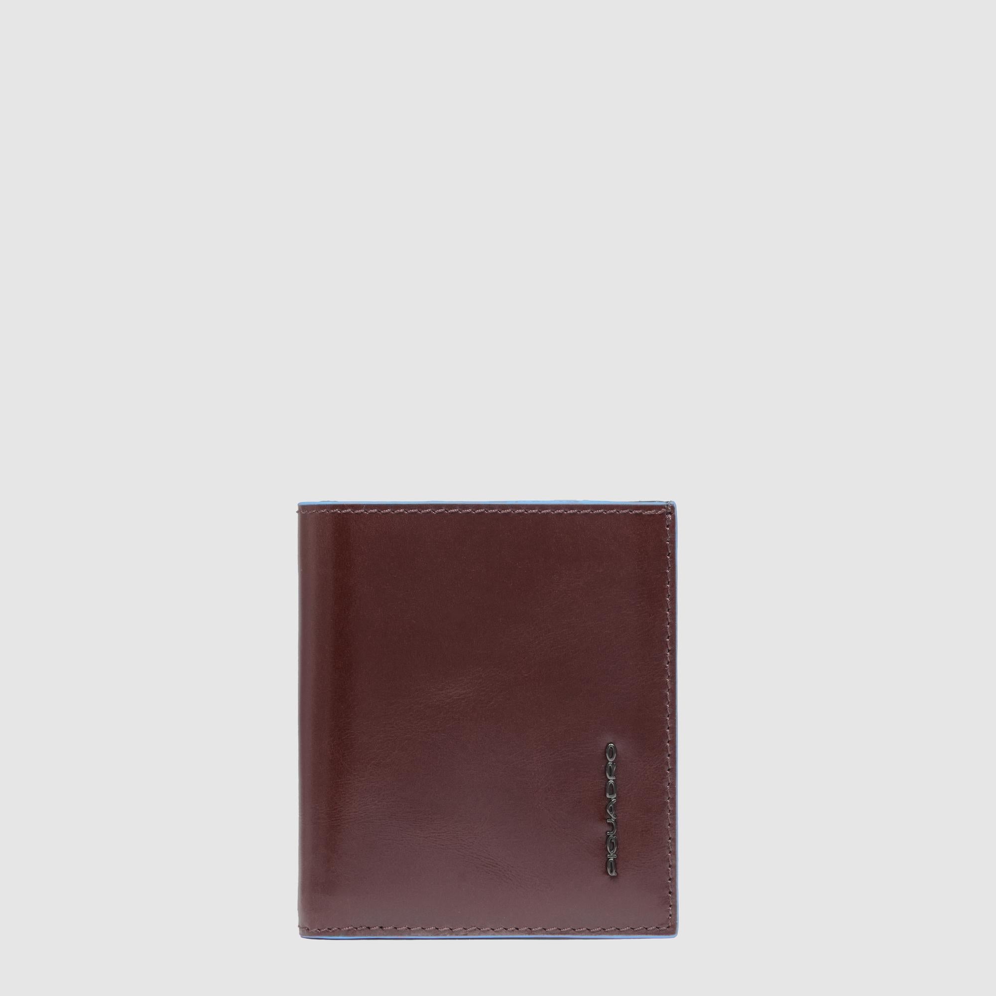 Piquadro Blue Square Kreditkartenetui Leder Blau RFID