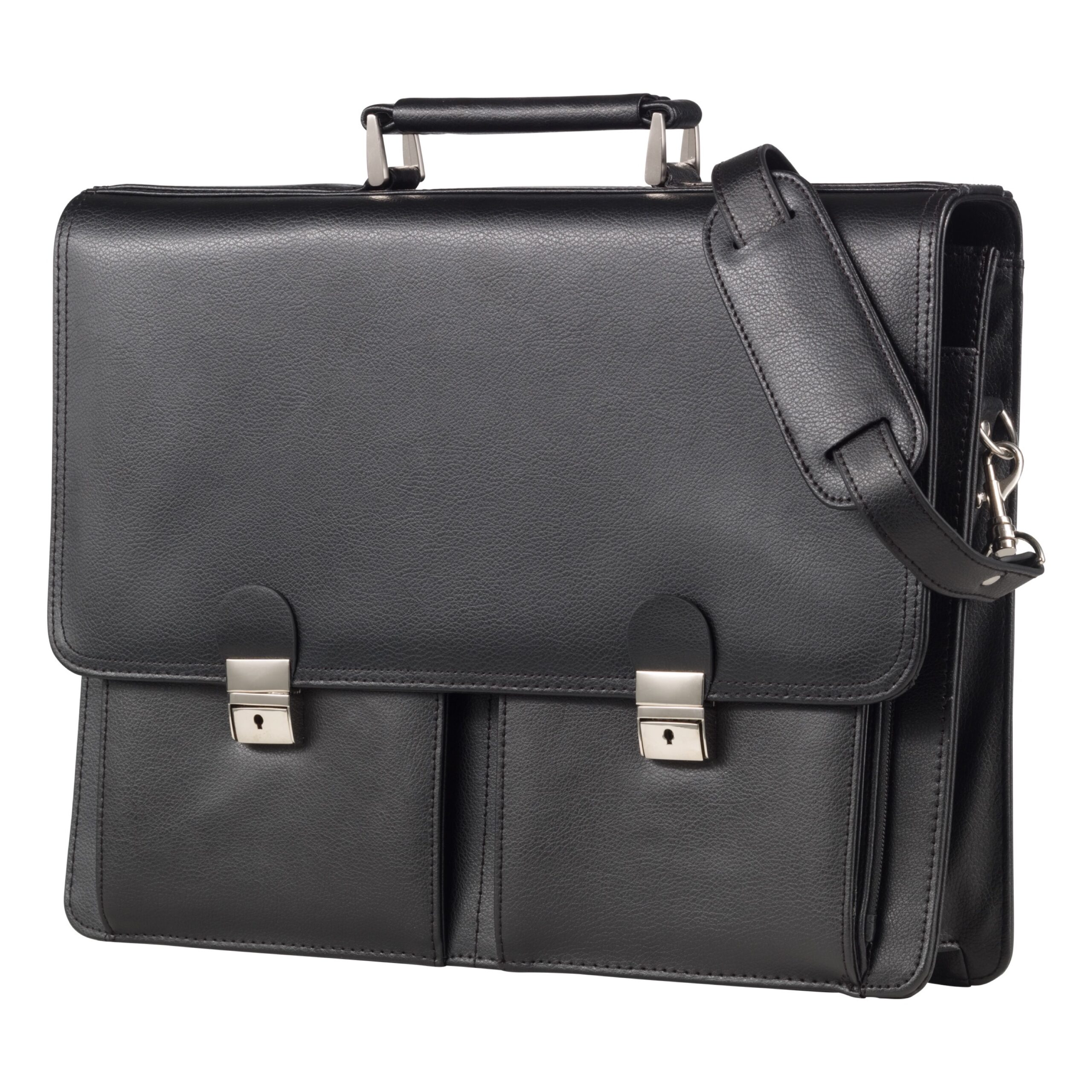 Alassio Veneto Aktentasche schwarz Leder 15 Zoll