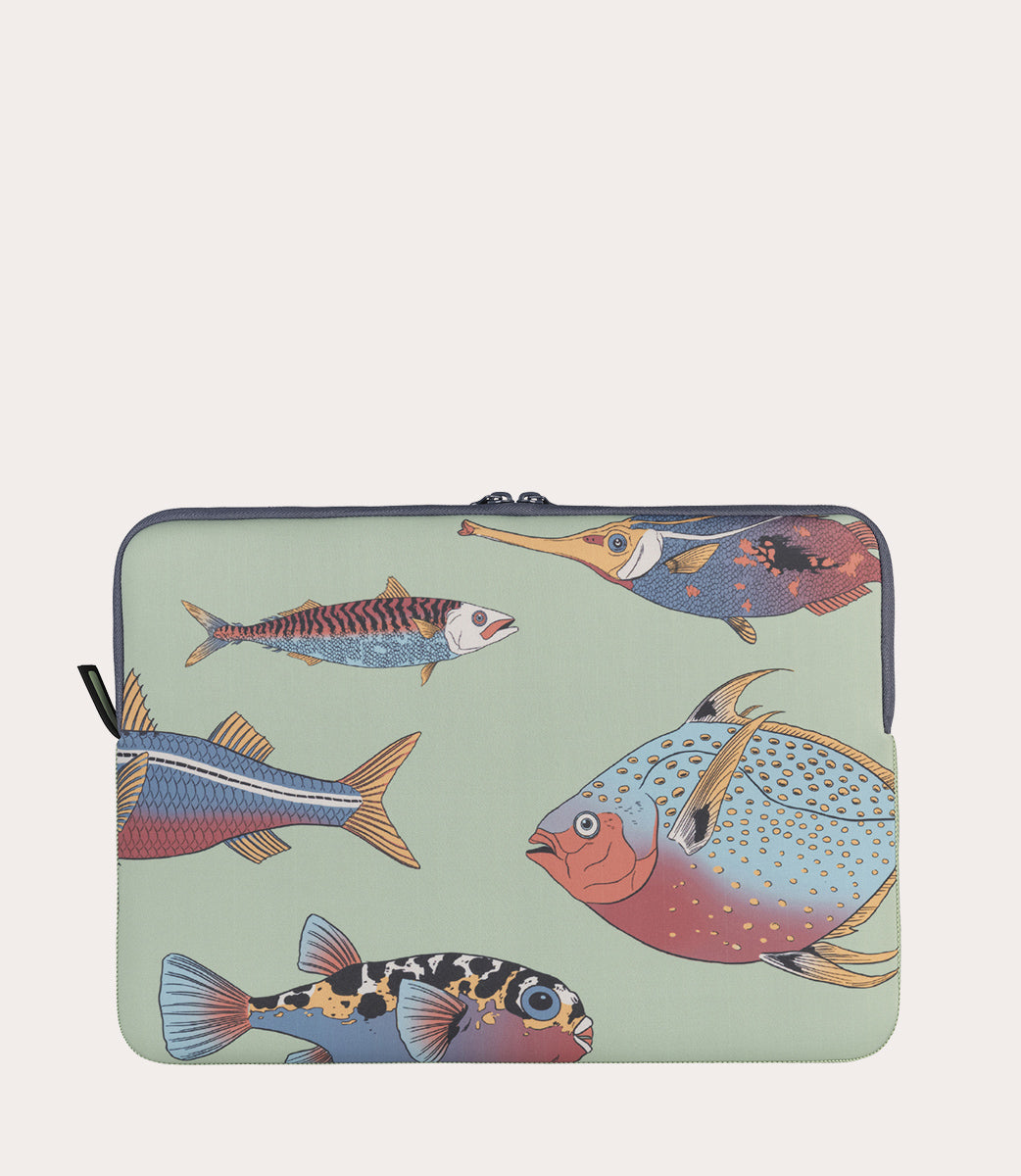 Tucano Schizzo Fauna Pesci Laptop Hülle 13 Zoll Blau