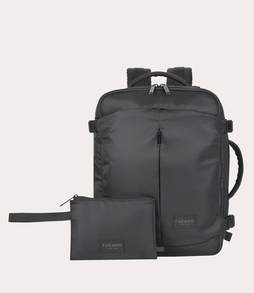 Tucano Tugò Premium Kabinenrucksack Schwarz 15,6 Zoll