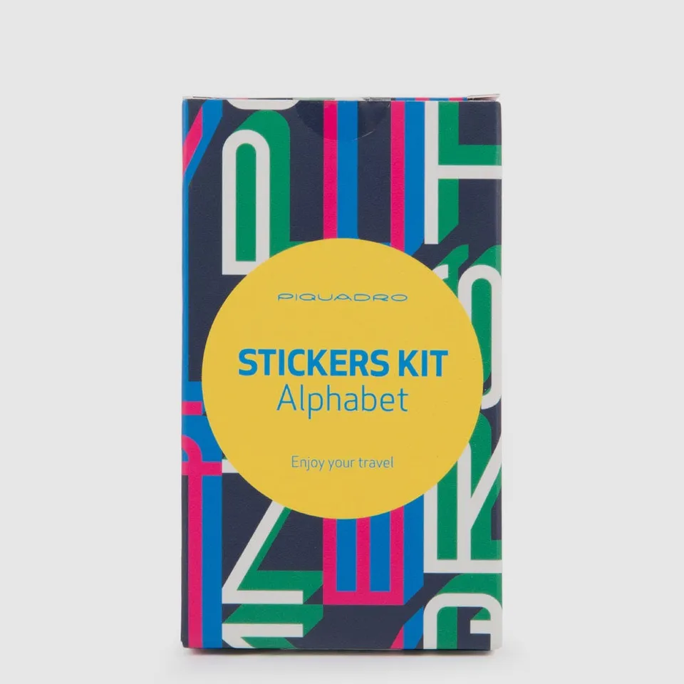Piquadro PQLM Sticker Set Trolley Deko Alphabet 6 Motive