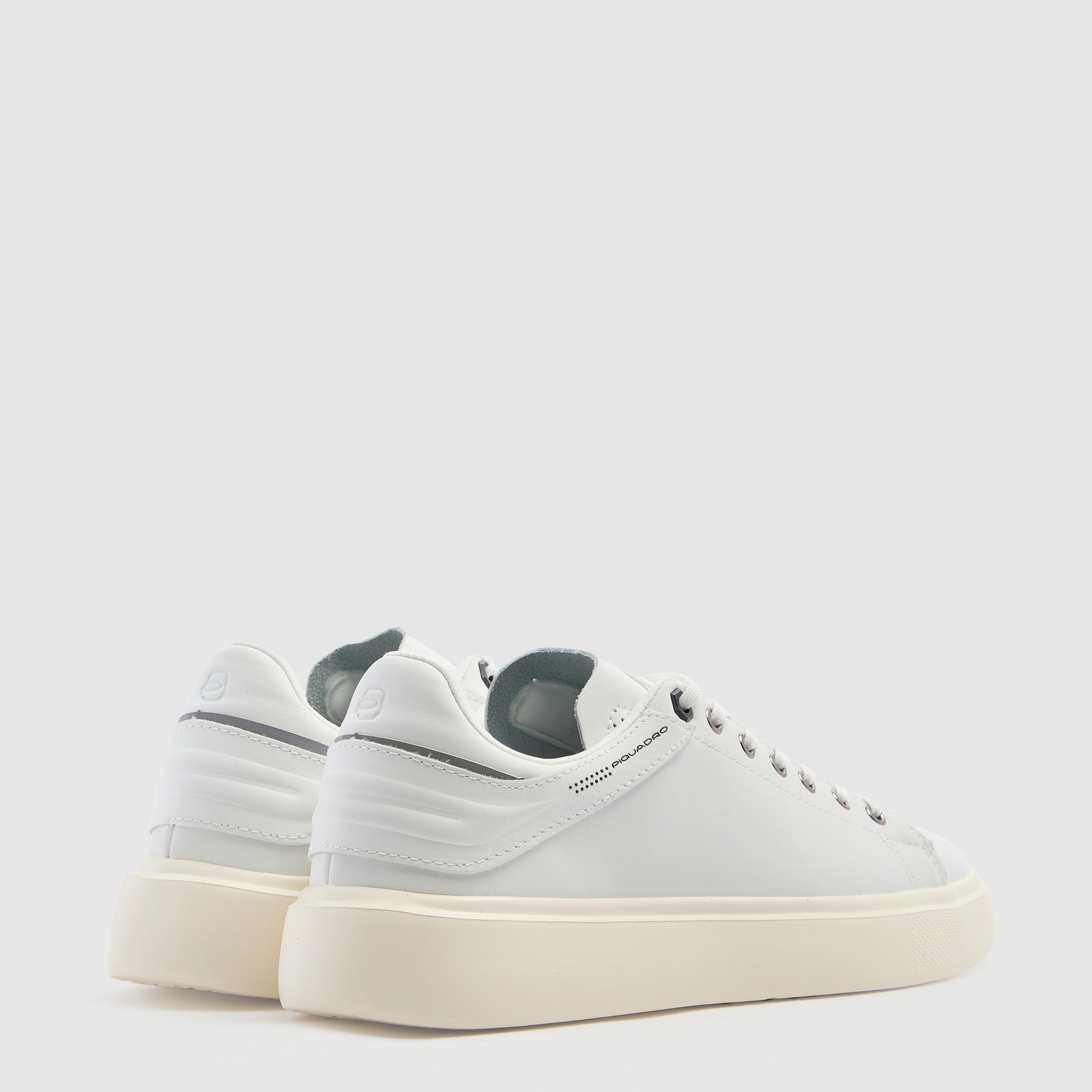Piquadro Urban Sneaker Herren Leder Weiß 42 ergonomisch