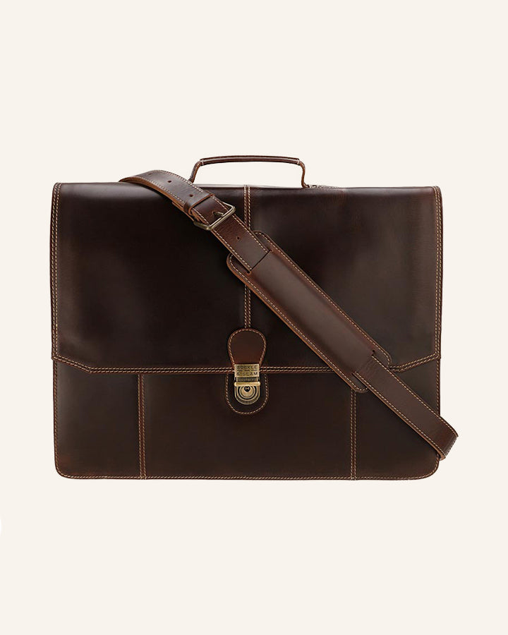 Buckle & Seam Sierra Aktentasche Leder Charakter Sale