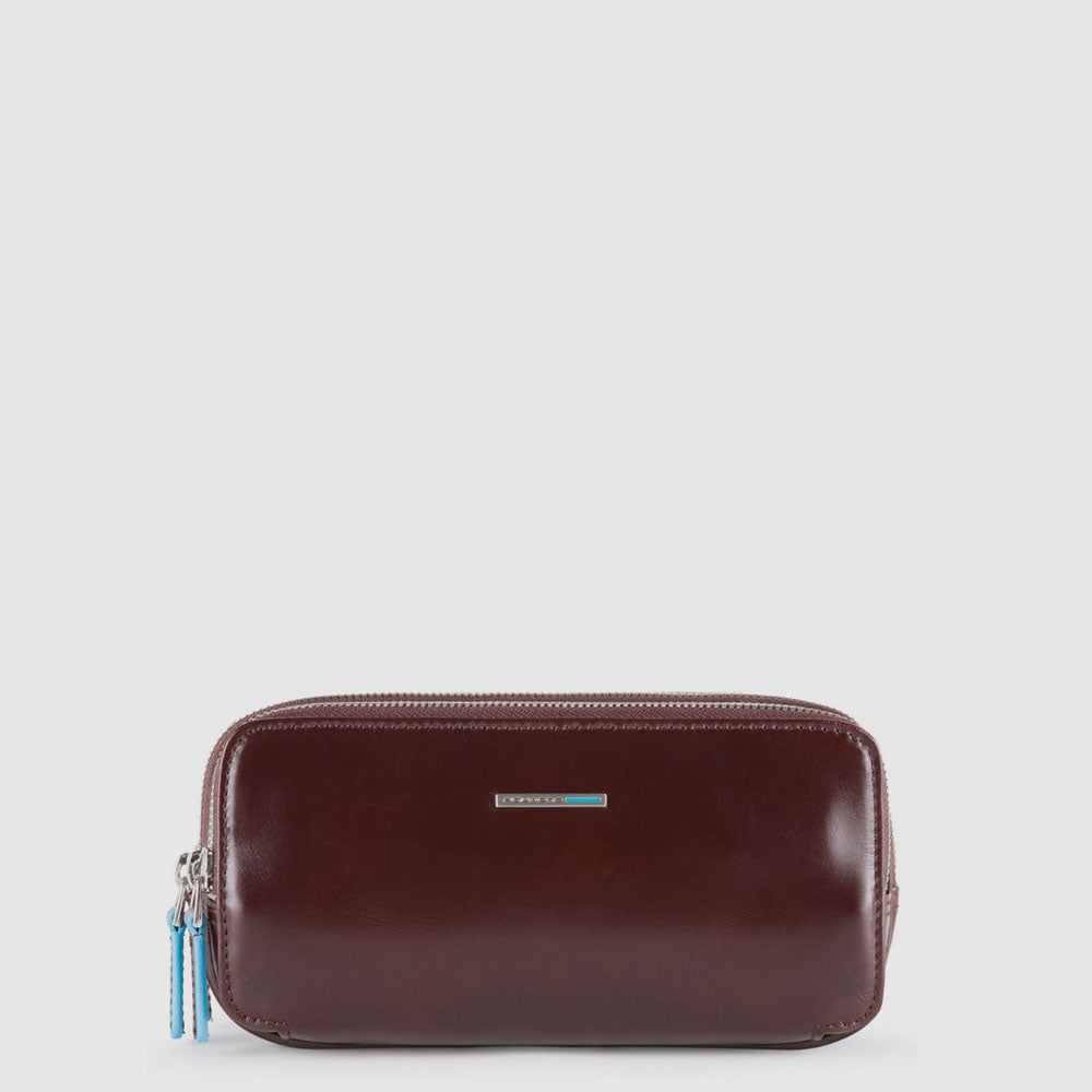 Piquadro Modus Pochette Clutch braun 3 Fächer Leder