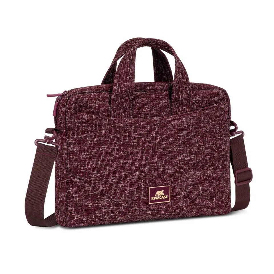 RIVACASE Tiergarten Laptoptasche 14 Zoll Burgunderrot