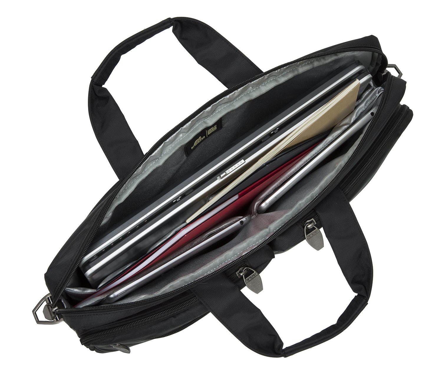 RIVACASE Regent Notebooktasche 16 Zoll Laptoptasche Schwarz