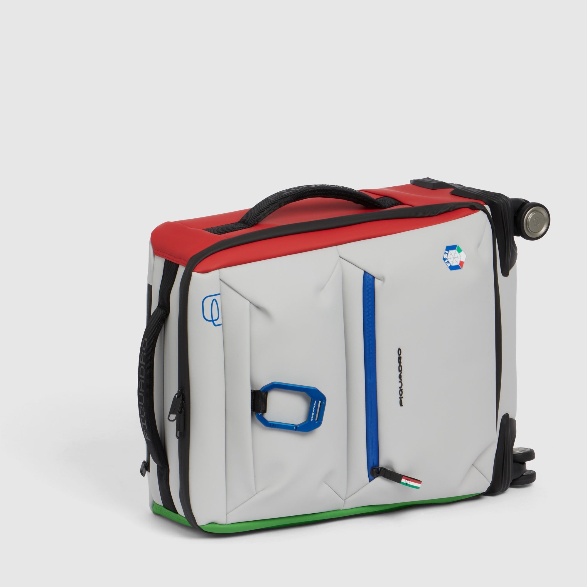 Piquadro PQ-Light Kabinen-Trolley 4 Rollen gummiert bordeaux