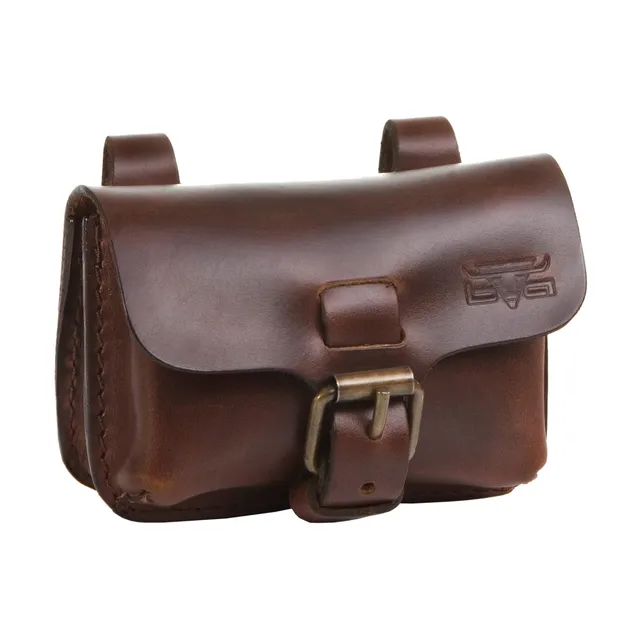 Lightpak Gürteltasche S Querformat Braun Sattelleder