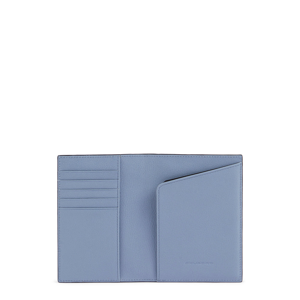 Piquadro Blue Square Reisepasshülle Leder schwarz RFID