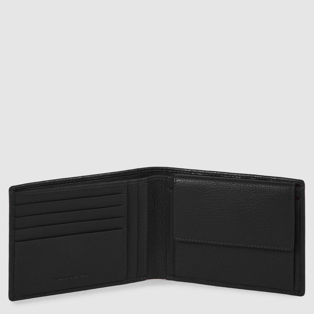 Piquadro Blue Square Geldbörse Herren Leder Münzfach RFID
