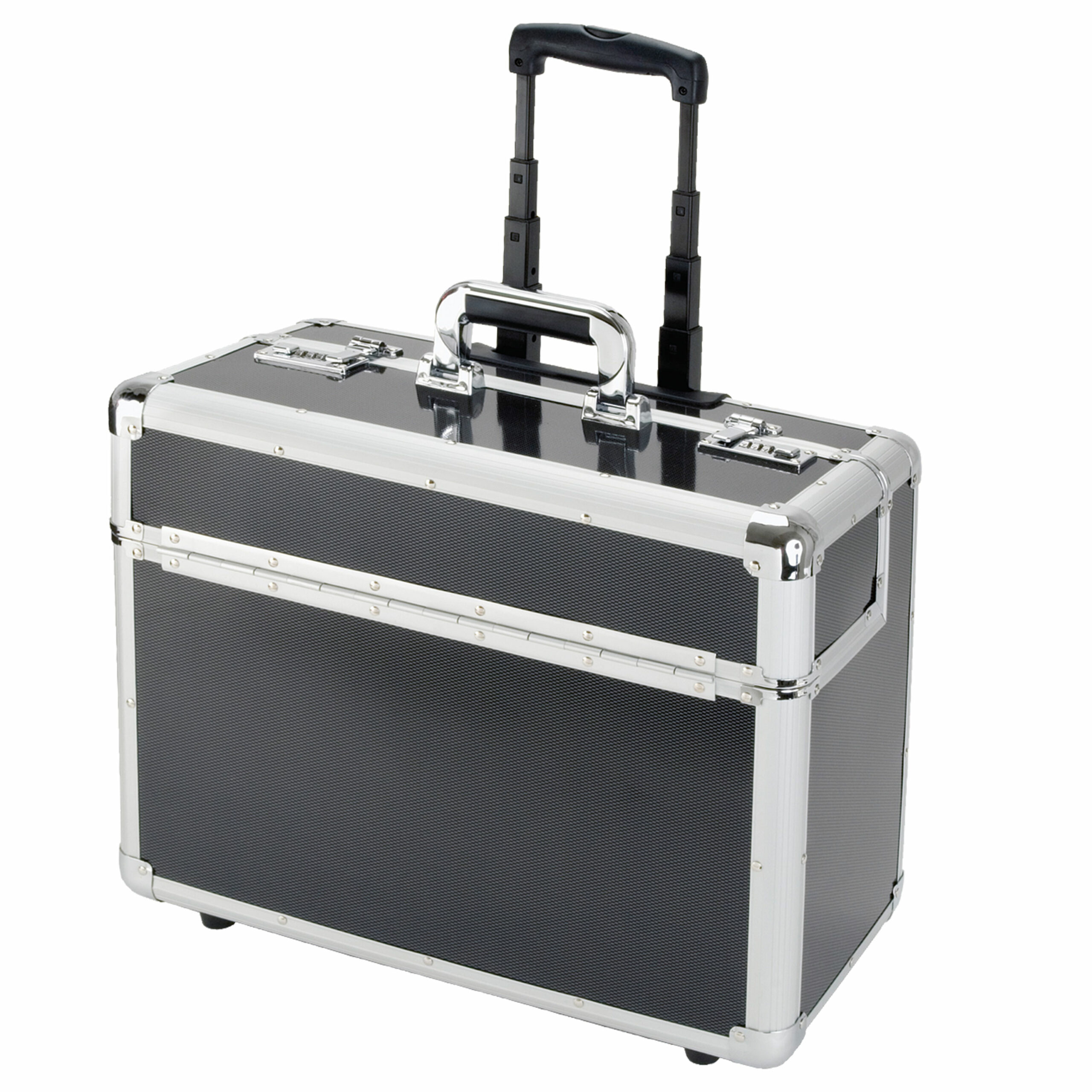 Alumaxx C-2 Pilotenkoffer Aluminium Carbon silber Trolley