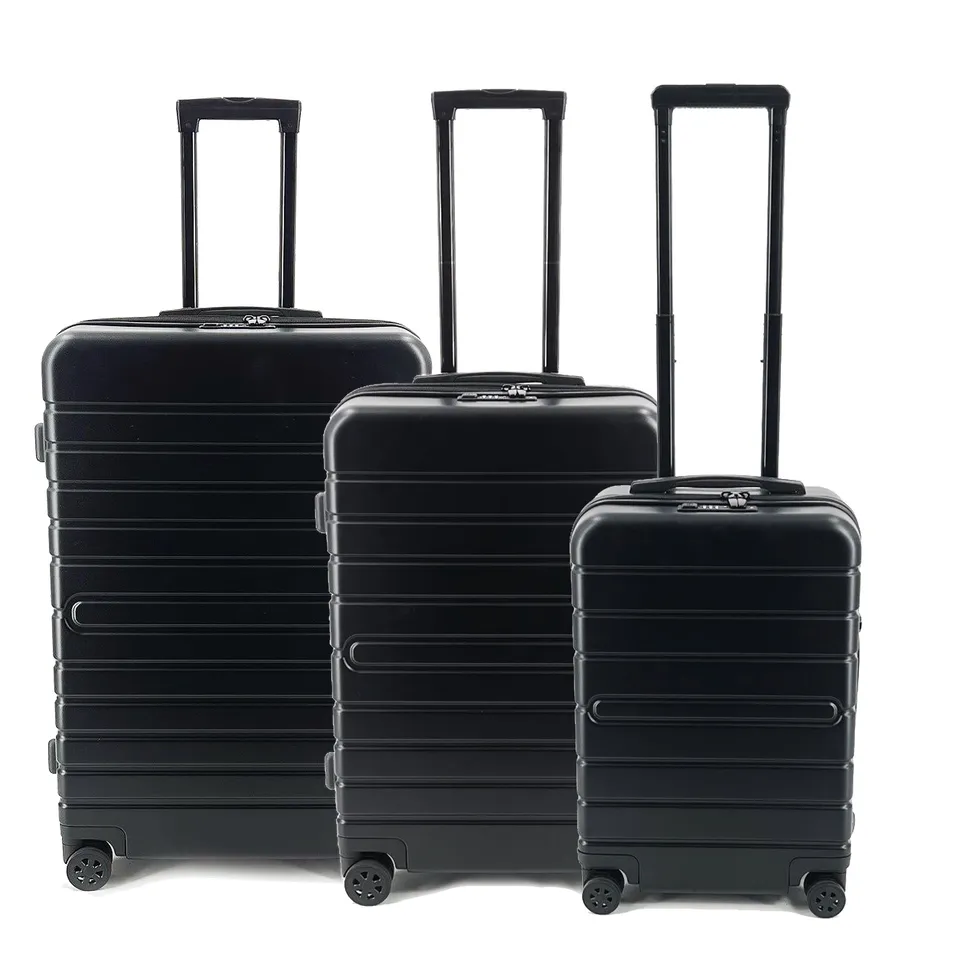 Lightpak Business Trolley 3er Reisetrolleyset schwarz ABS recycelt