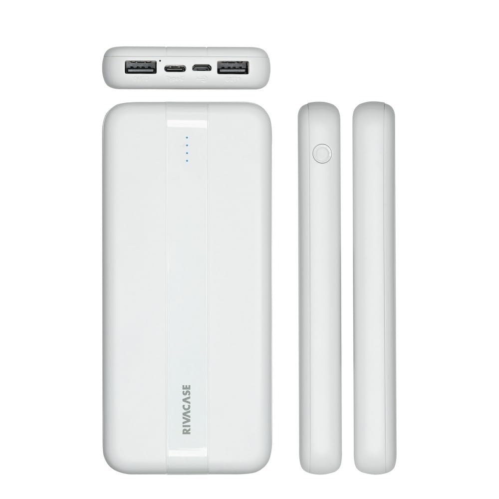 RIVACASE RIVAPOWER VA2041 Powerbank 10000mAh Weiß USB-C