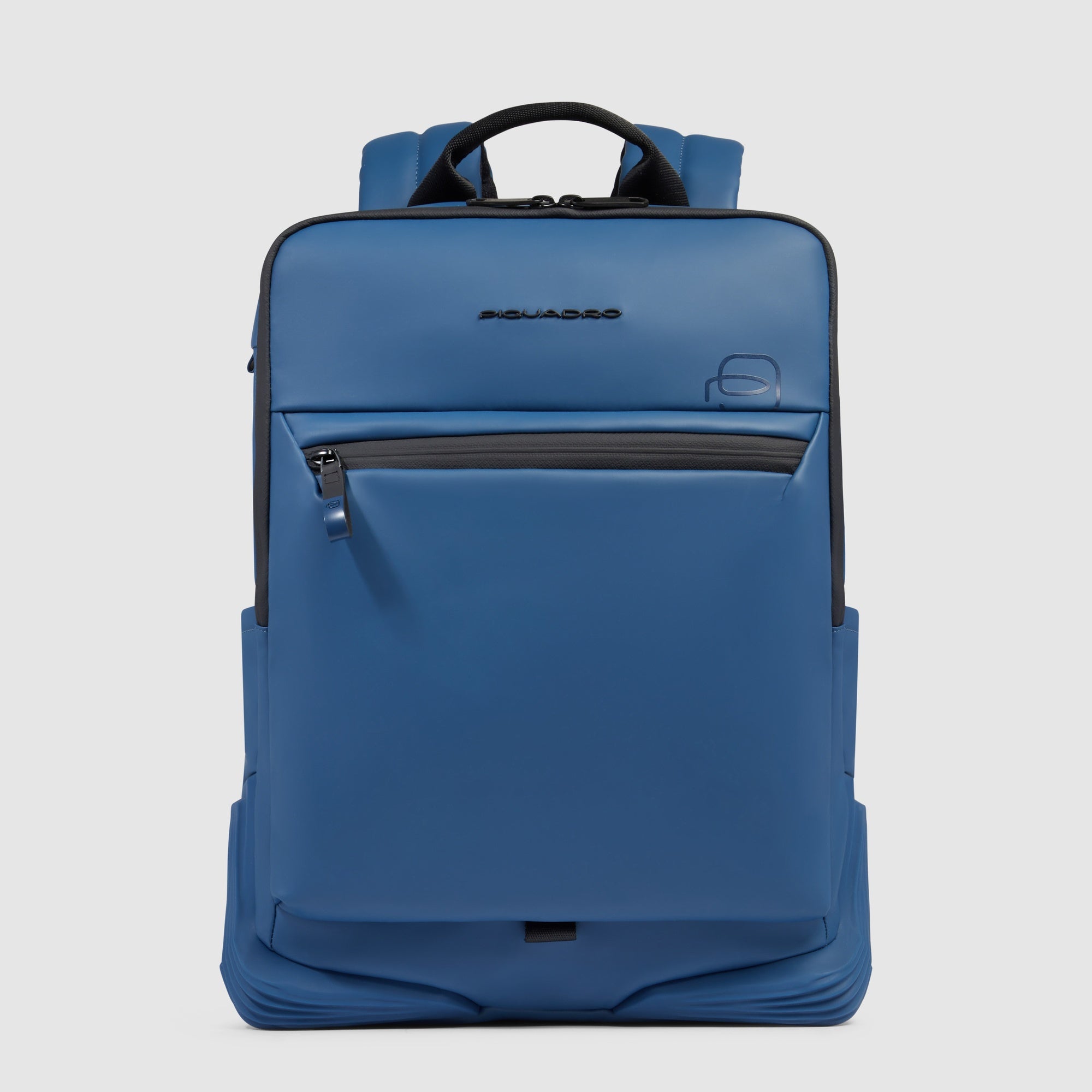 Piquadro Corner 2.0 Laptop-Rucksack 14 Zoll Blau wasserdicht