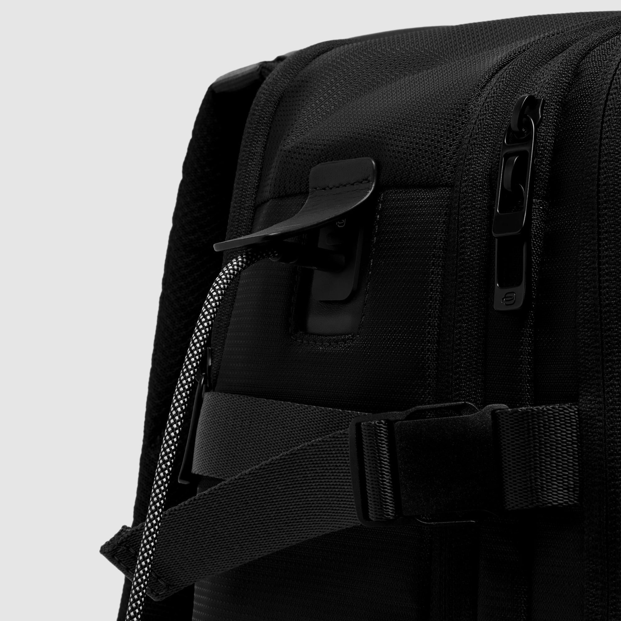 Piquadro Black Square Rucksack 15,6 Zoll Grün Stoff
