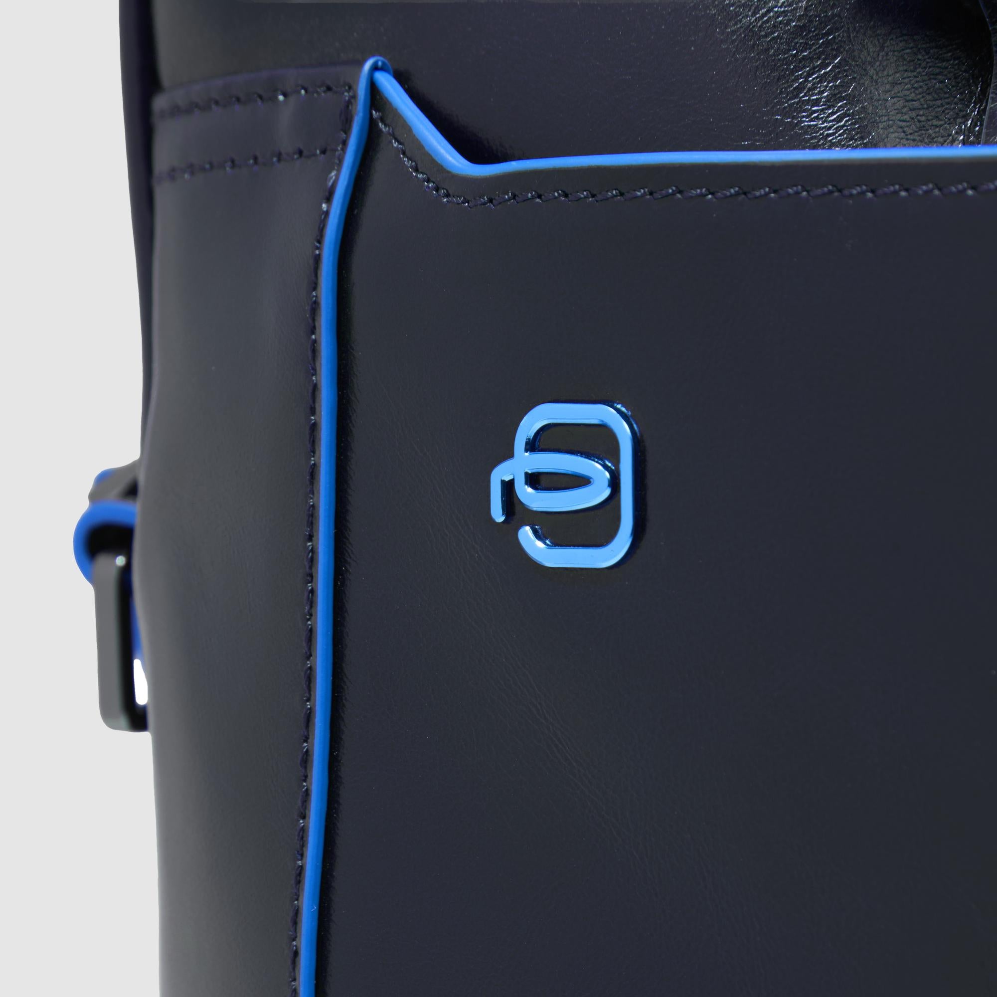 Piquadro Modus Laptoptasche 14 Zoll Schwarz Leder