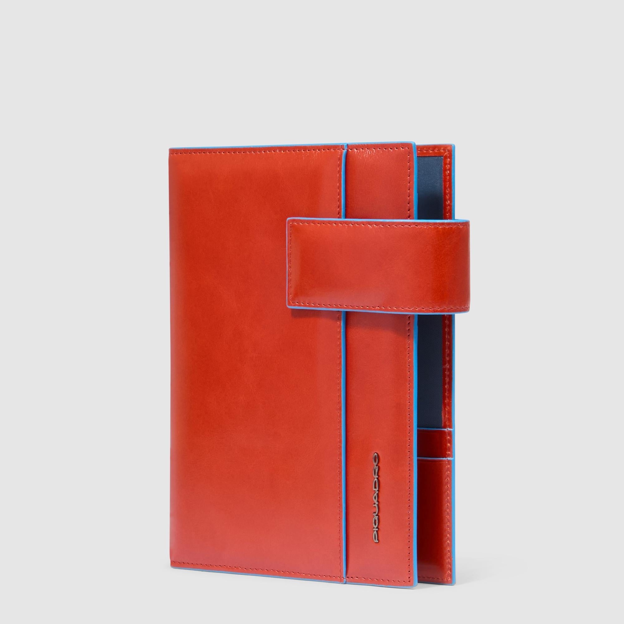Piquadro Blue Square Organizer Leder Agenda mit Stifthalter