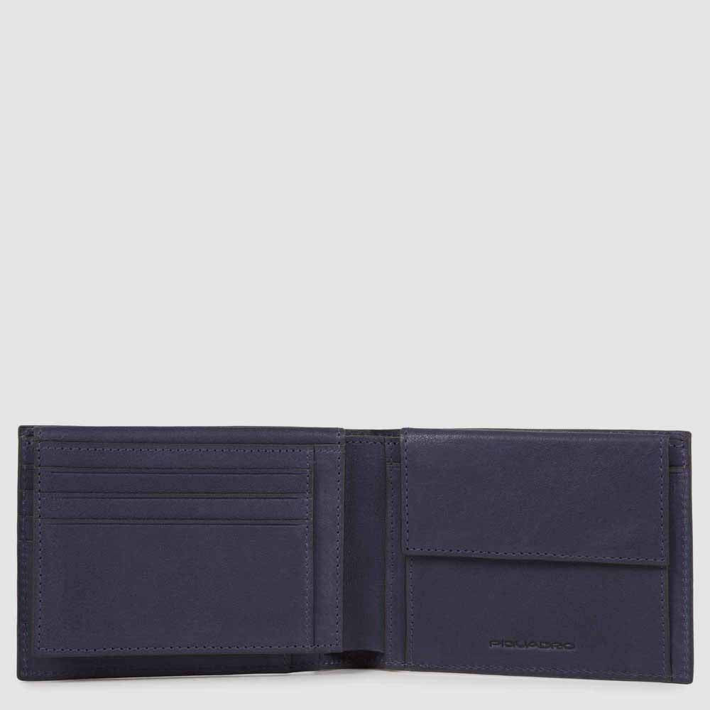 Piquadro Blue Square Herren Geldbörse Schwarz RFID