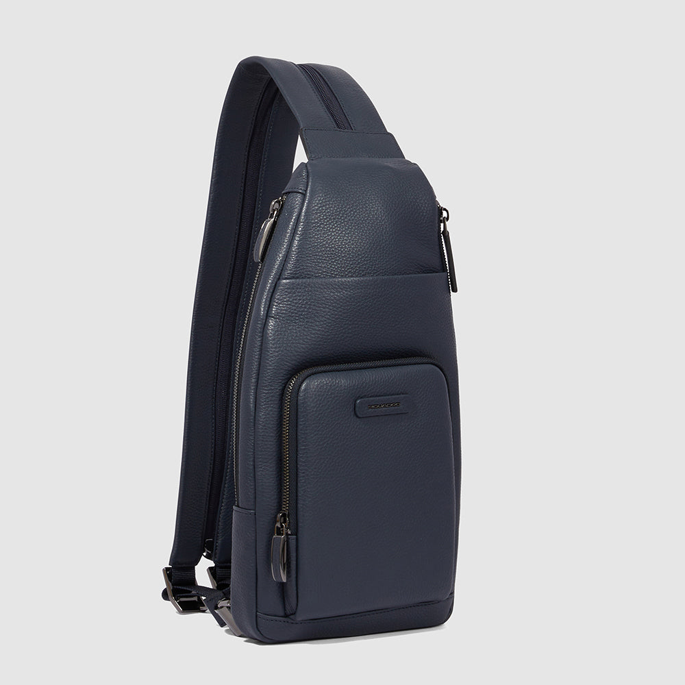 Piquadro Urban Sling-Rucksack Leder iPad mini Schwarz