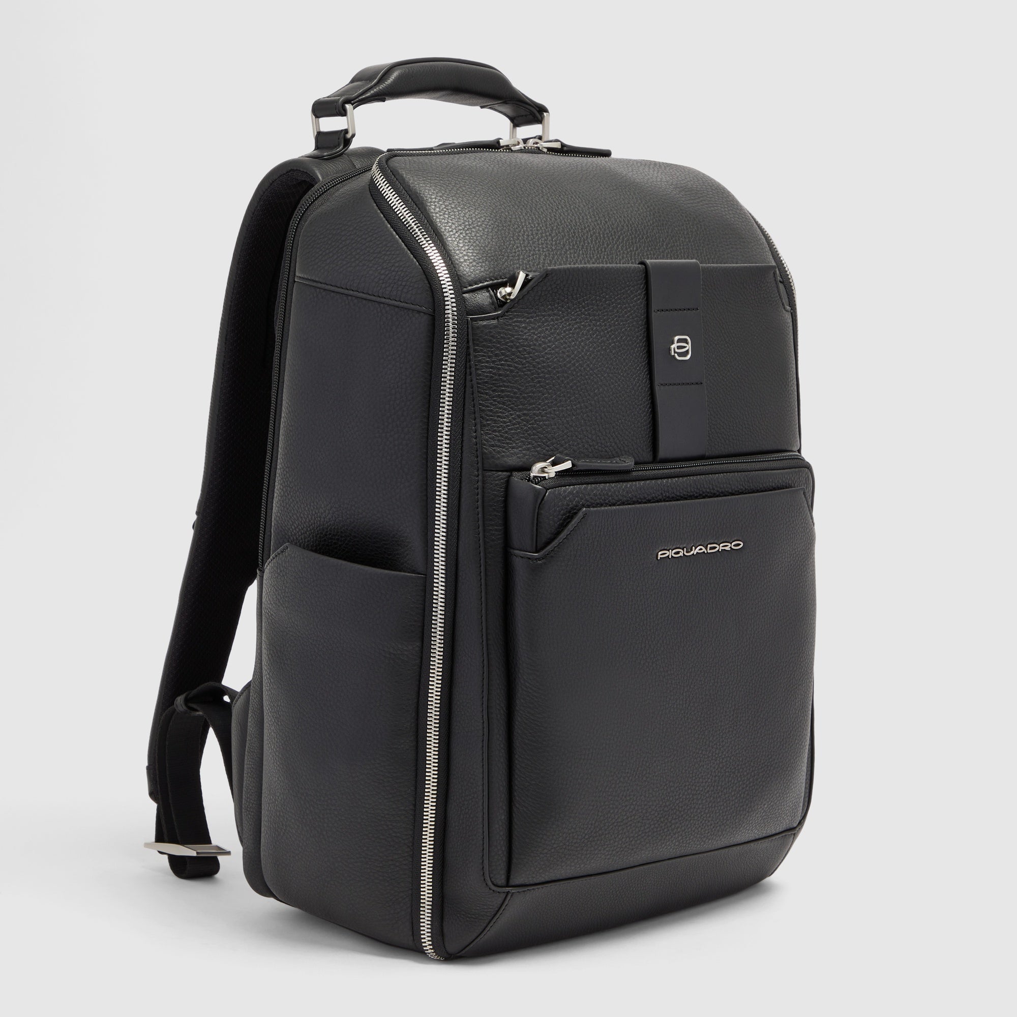 Piquadro Black Square Laptop-Rucksack 15,6 Zoll Schwarz