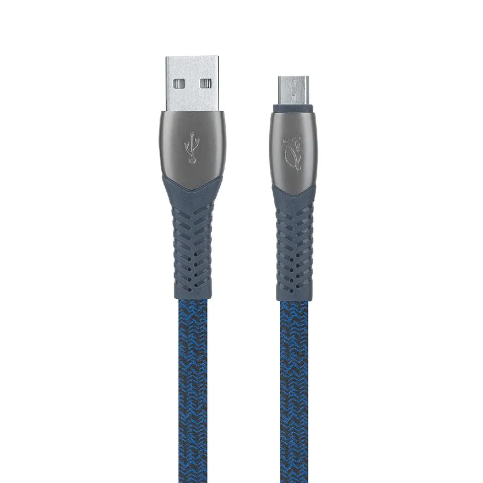 RIVACASE RIVAPOWER Micro-USB-Kabel 1,2m Blau Nylon