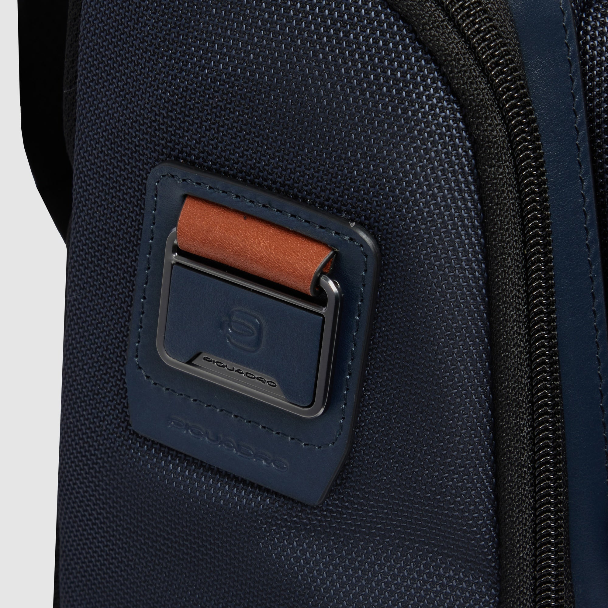 Piquadro Black Square Rucksack 14 Zoll Leder schwarz