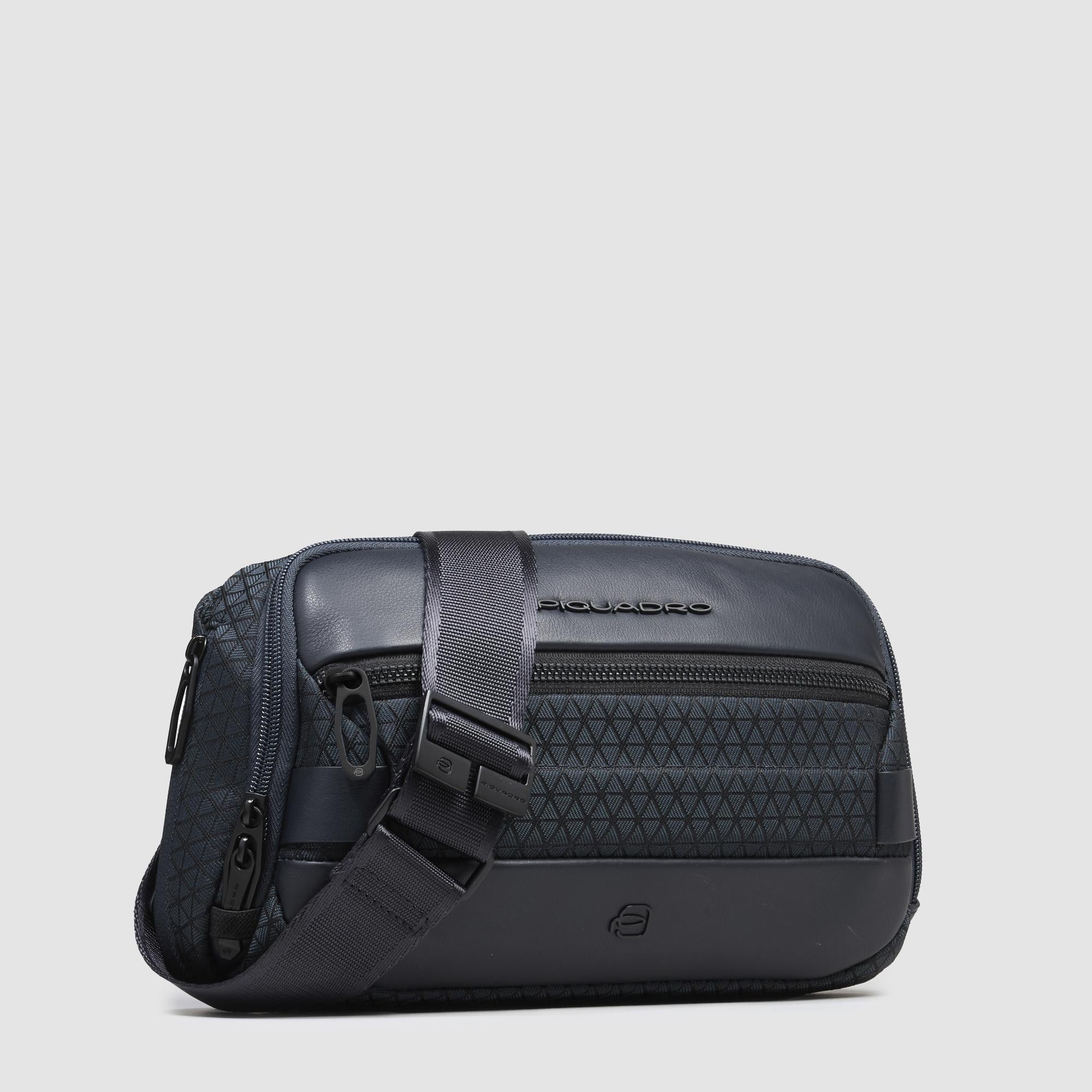Piquadro Corner 2.0 Bauchtasche Herren blau Recycling