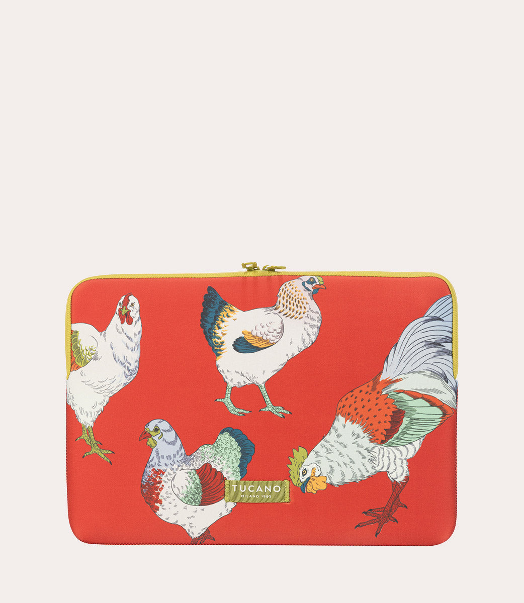 Tucano Schizzo Fauna Galline Hülle 15,6 Zoll Orange Neopren
