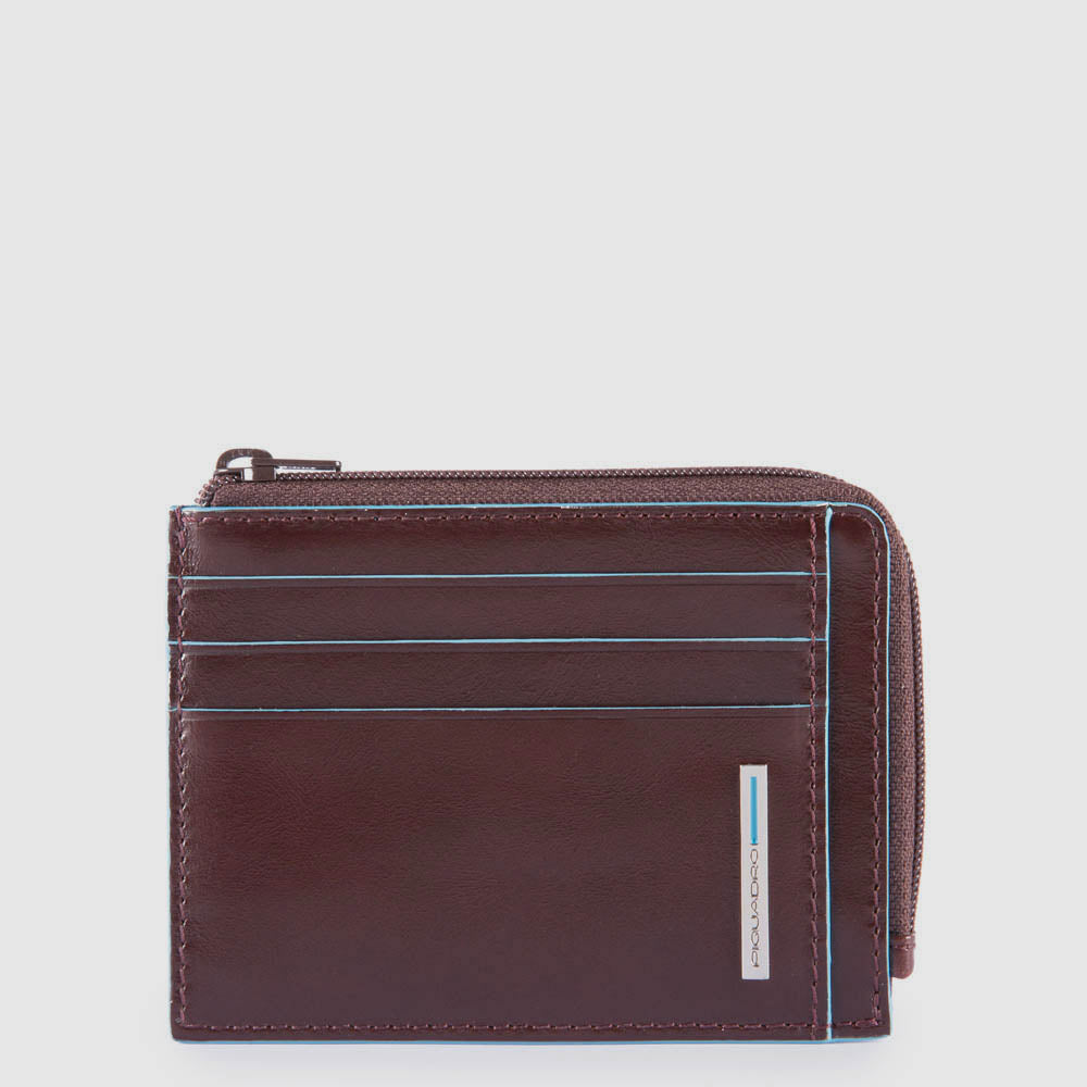 Piquadro Blue Square Geldbörse Leder Schwarz RFID Ausweis
