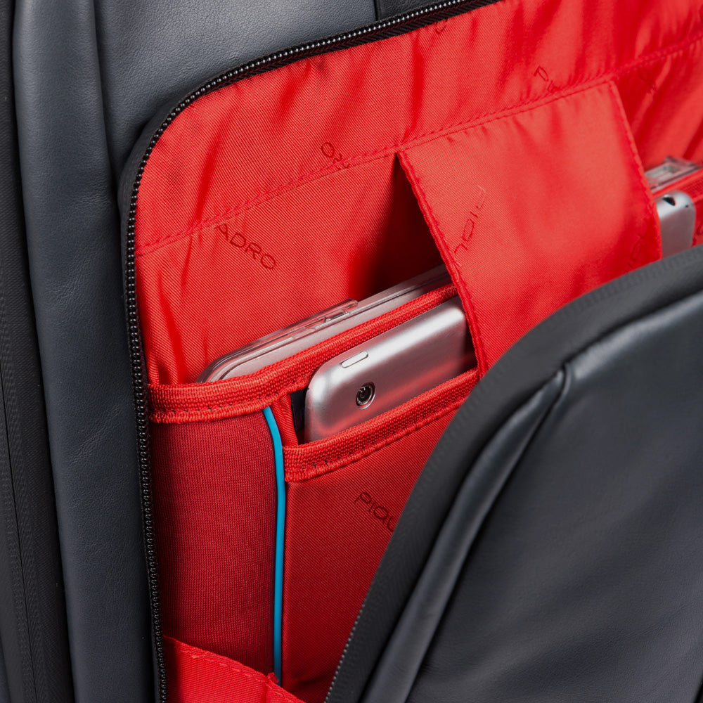 Piquadro PQ-Light Kabinentrolley Rucksack Schwarz