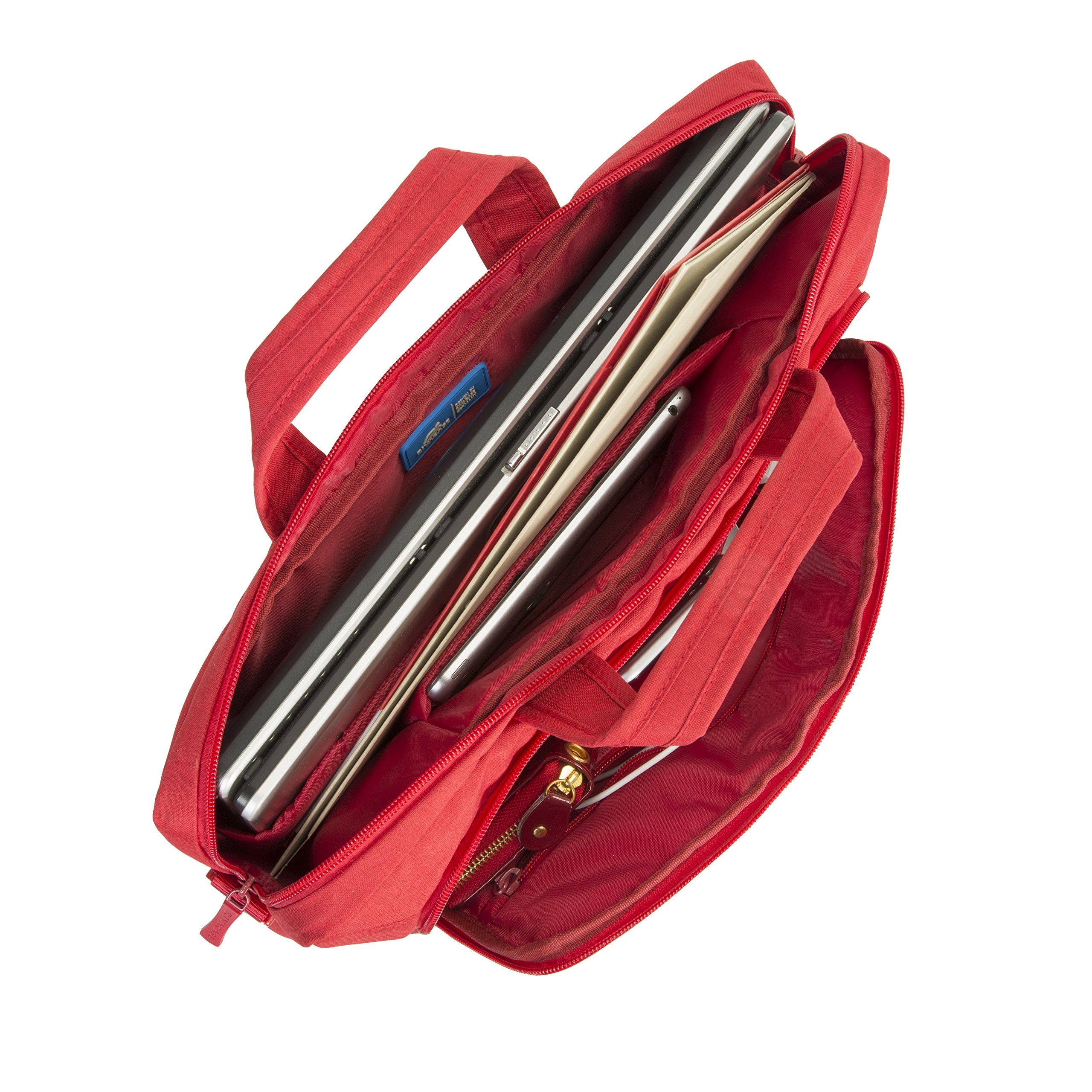 RIVACASE Prater Laptoptasche 15,6 Zoll Rot wasserabweisend