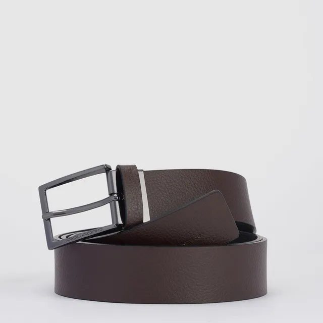 Piquadro Blue Square Wendegürtel Herren Leder schwarz-blau