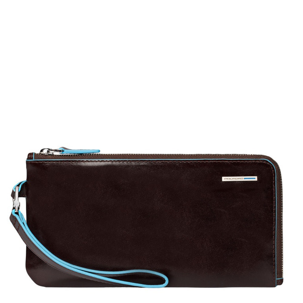 Piquadro Black Square Clutch Leder Herren Schwarz