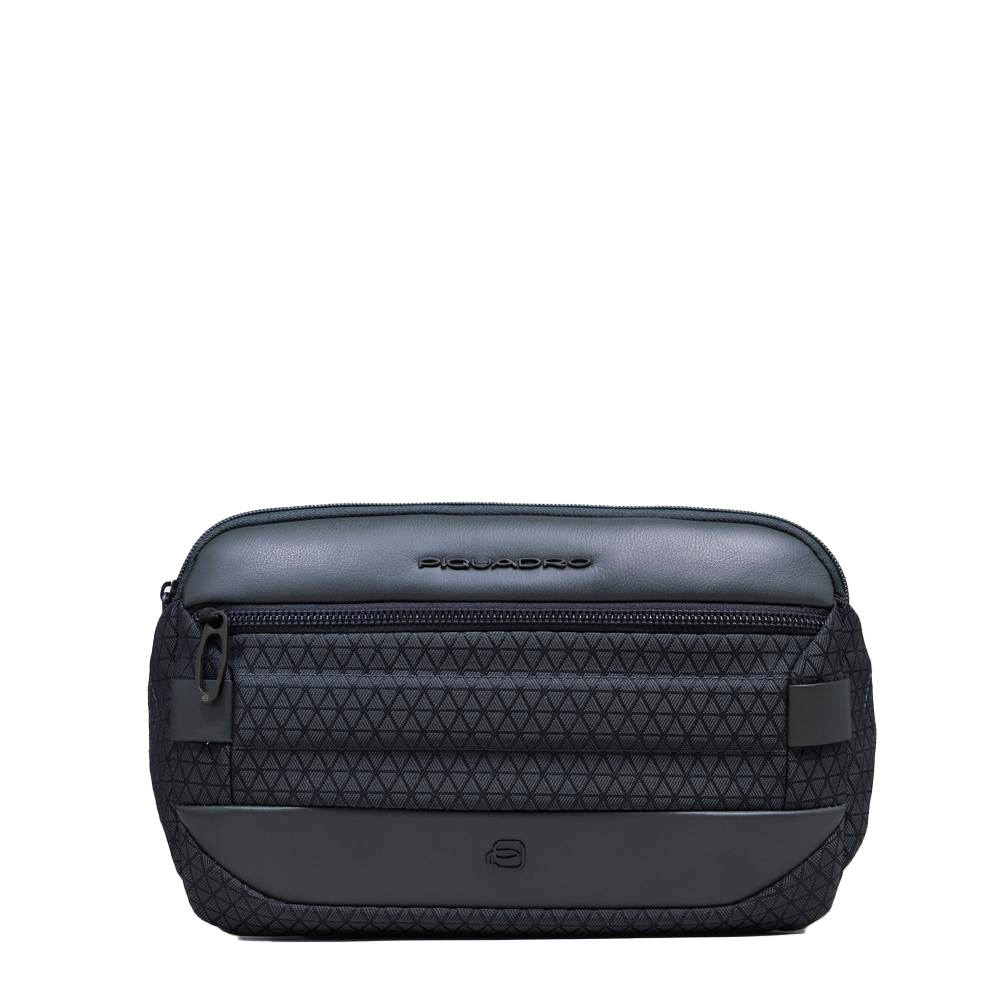Piquadro Corner 2.0 Bauchtasche Herren Recycled Schwarz