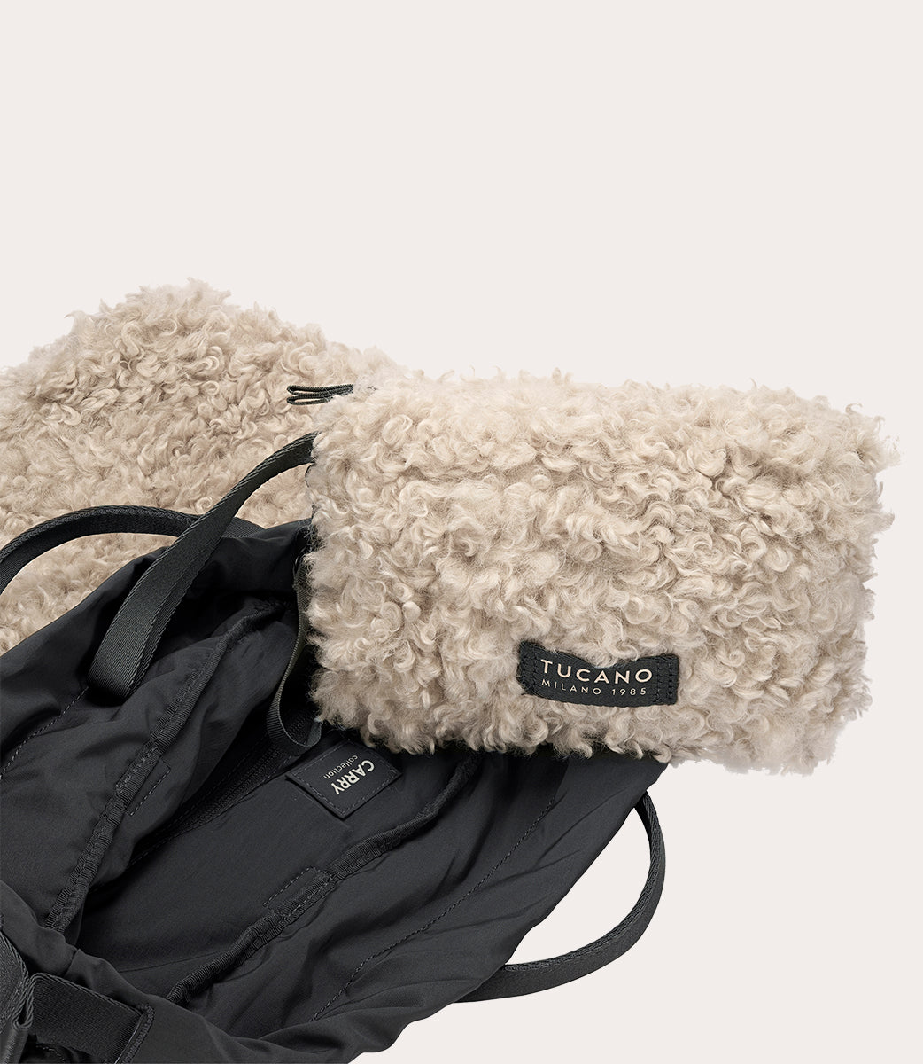 Tucano Carry Sheep Small Shopper Weiß Kunstfell