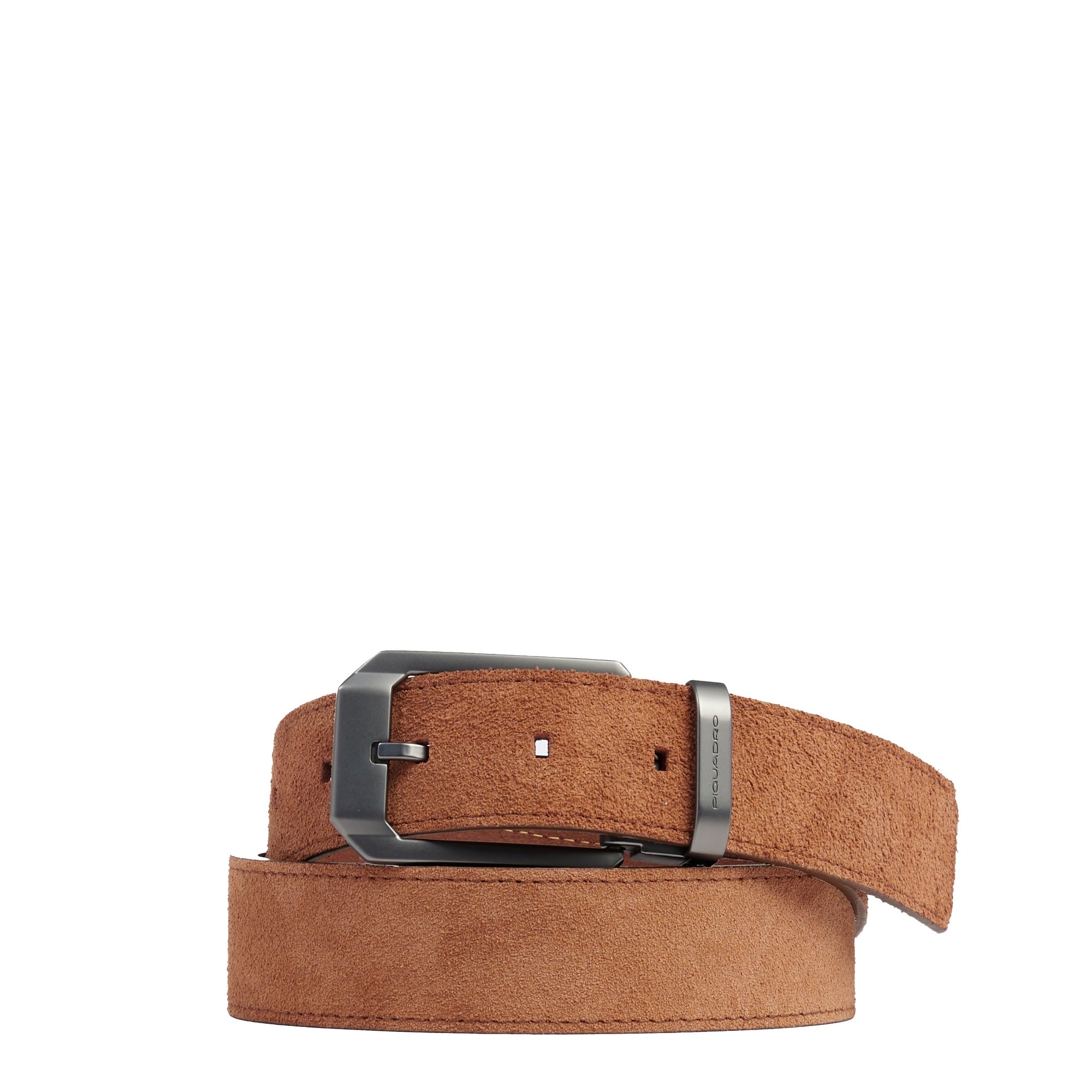 Piquadro Blue Square Herrengürtel Wildleder Blau