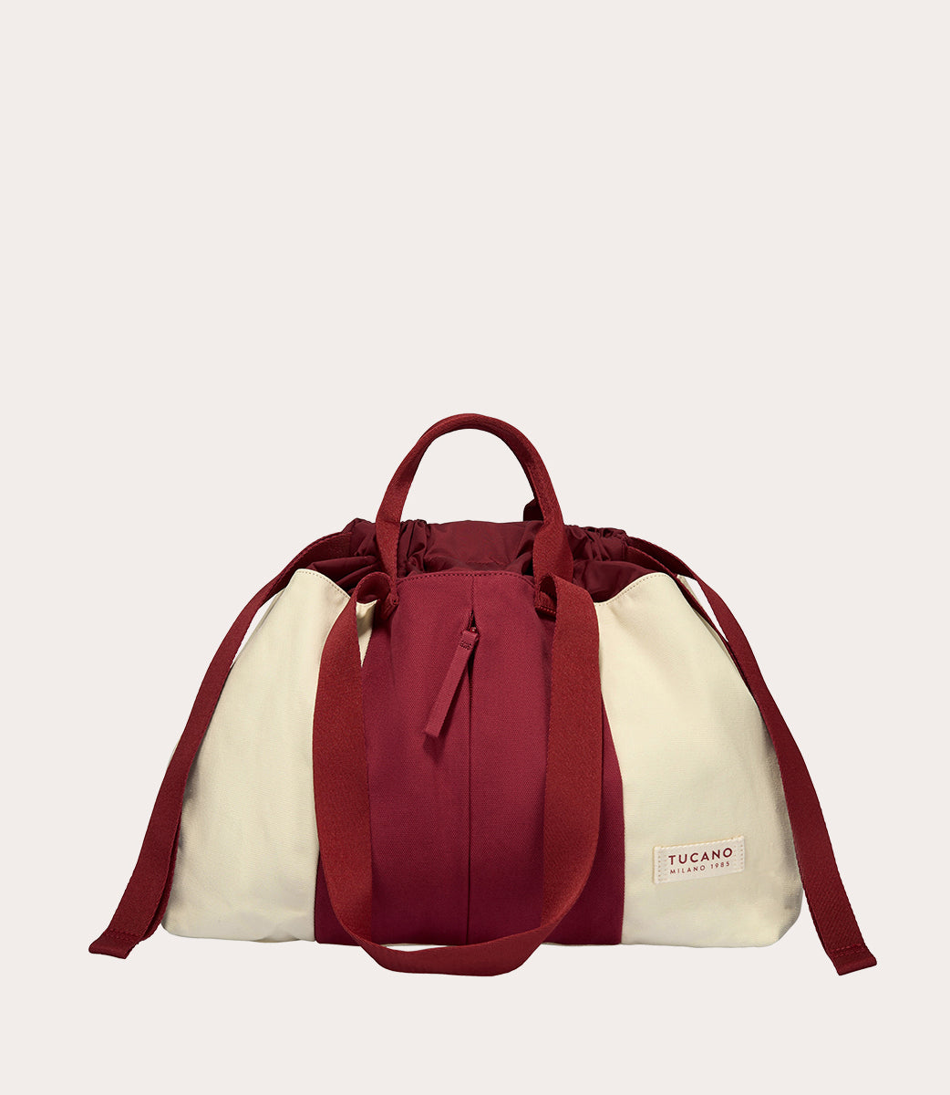 Tucano Carry Beach Medium Shopper Baumwolle Blau Kordelzug