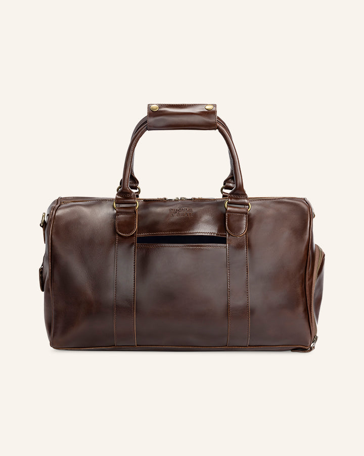 Buckle & Seam Collin Weekender Reisetasche Braun 31L Leder