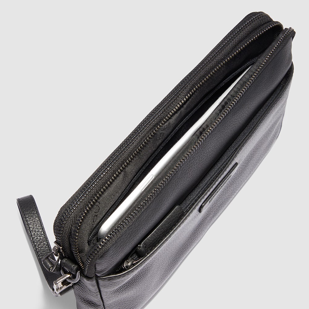 Piquadro Modus POCHETTE Clutch Blau Leder RFID iPad mini