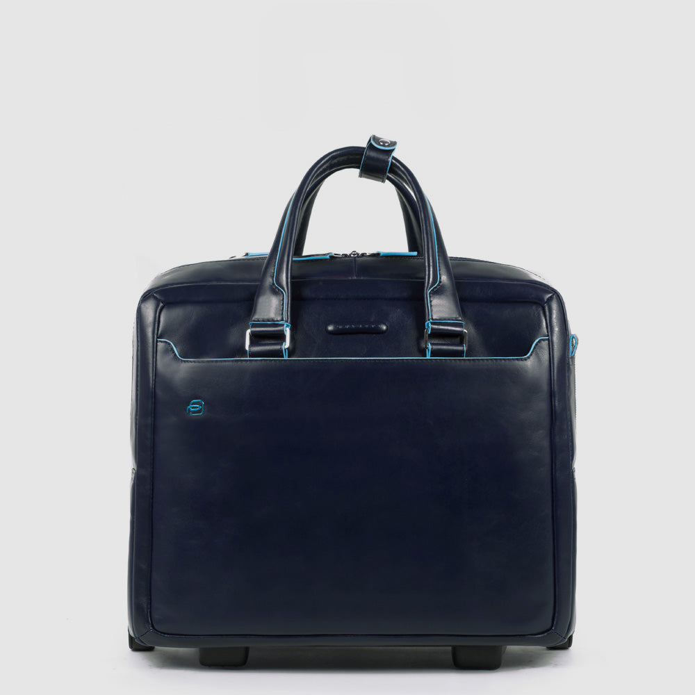 Piquadro PQLP Pilotenkoffer Leder 15,6" schwarz