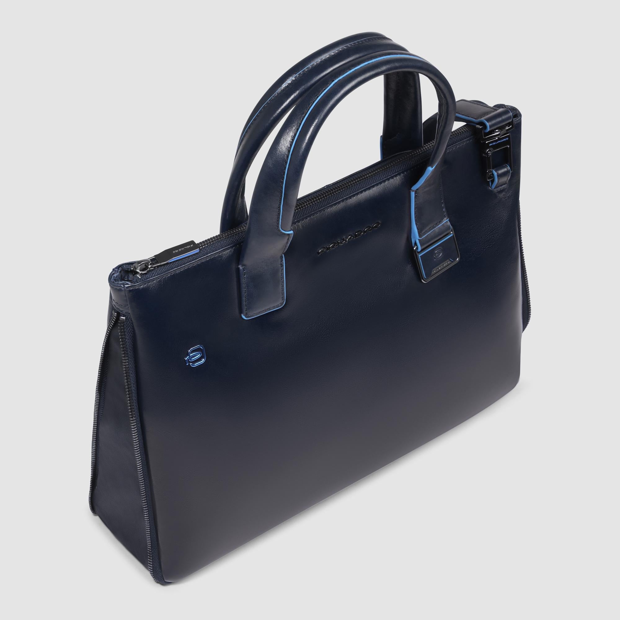 Piquadro Modus Laptoptasche 14 Zoll Leder blau