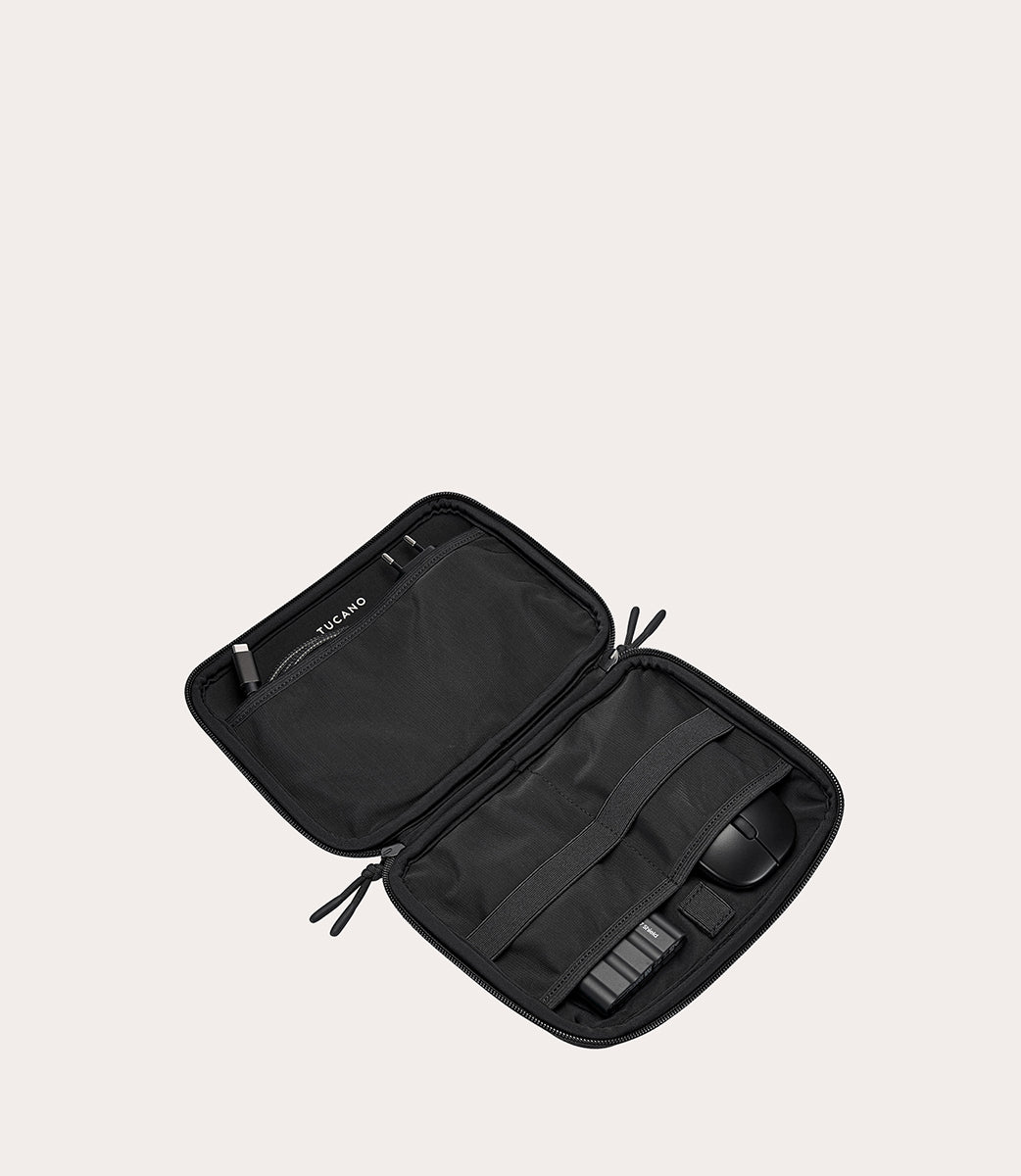Tucano Topo Organizer Pouch Kabeltasche Nero Neopren