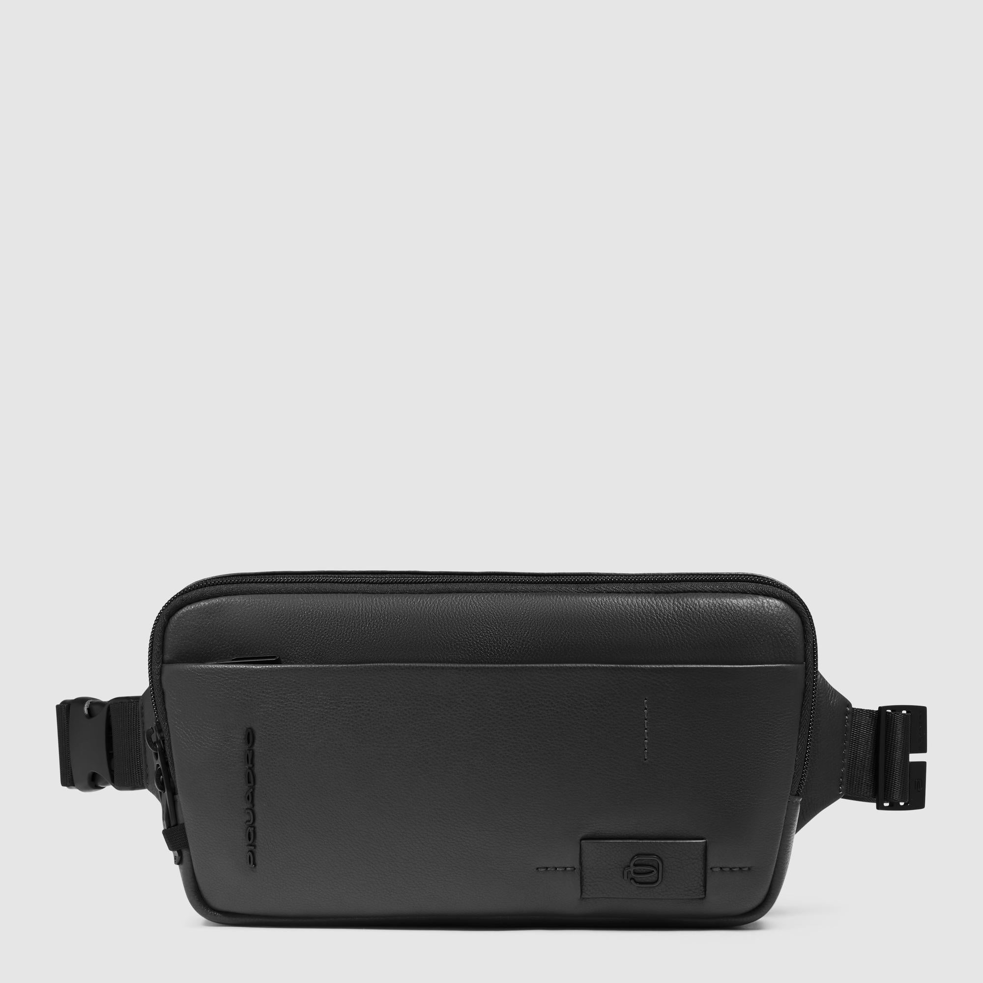 Piquadro Urban Bauchtasche Leder RFID-Schutz BLU
