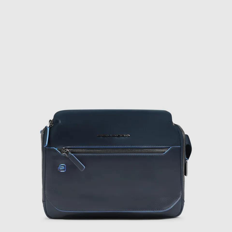 Piquadro Black Square Umhängetasche schwarz Leder RFID