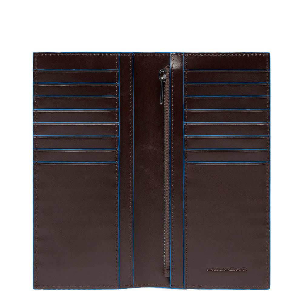 Piquadro Blue Square Geldbörse Herren vertikal Schwarz RFID