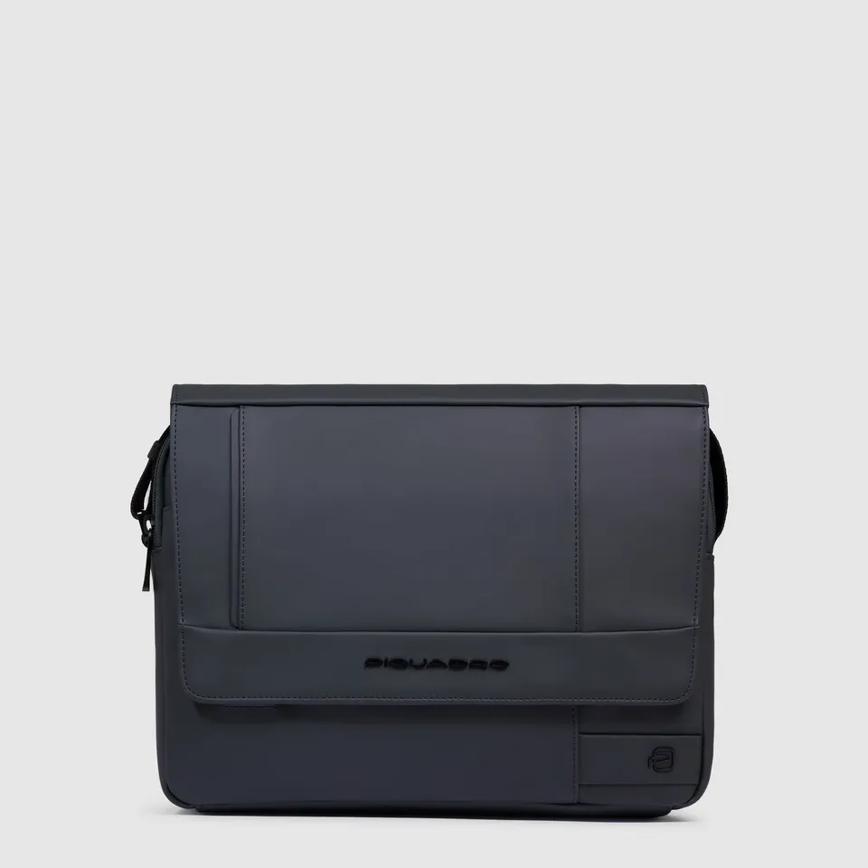 Piquadro Brief Messenger Herren Schwarz Wasserabweisend iPad