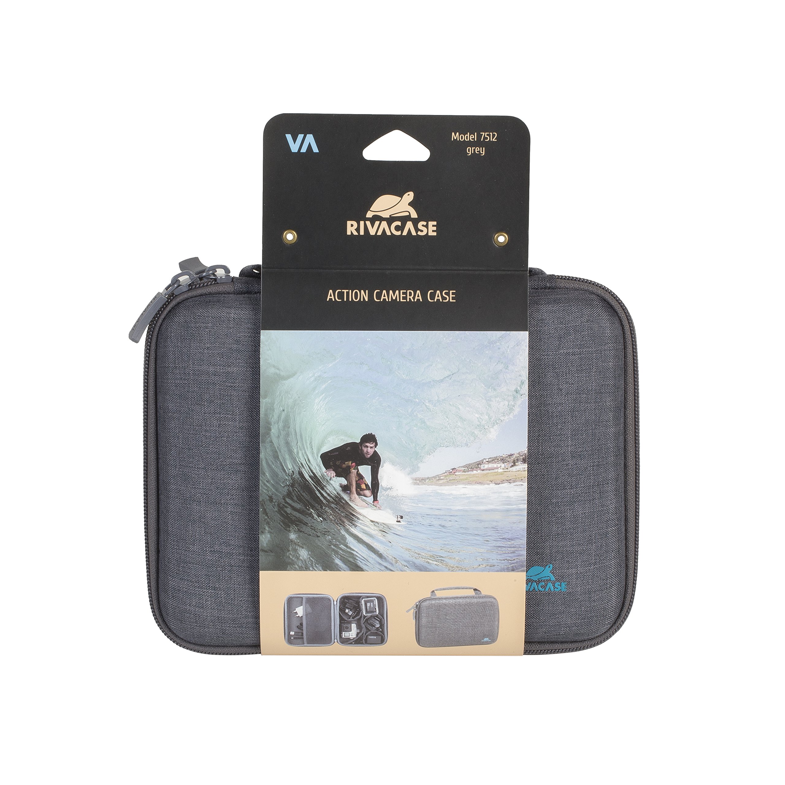 RIVACASE Hyde Action-Kamera Tasche grau wasserdicht