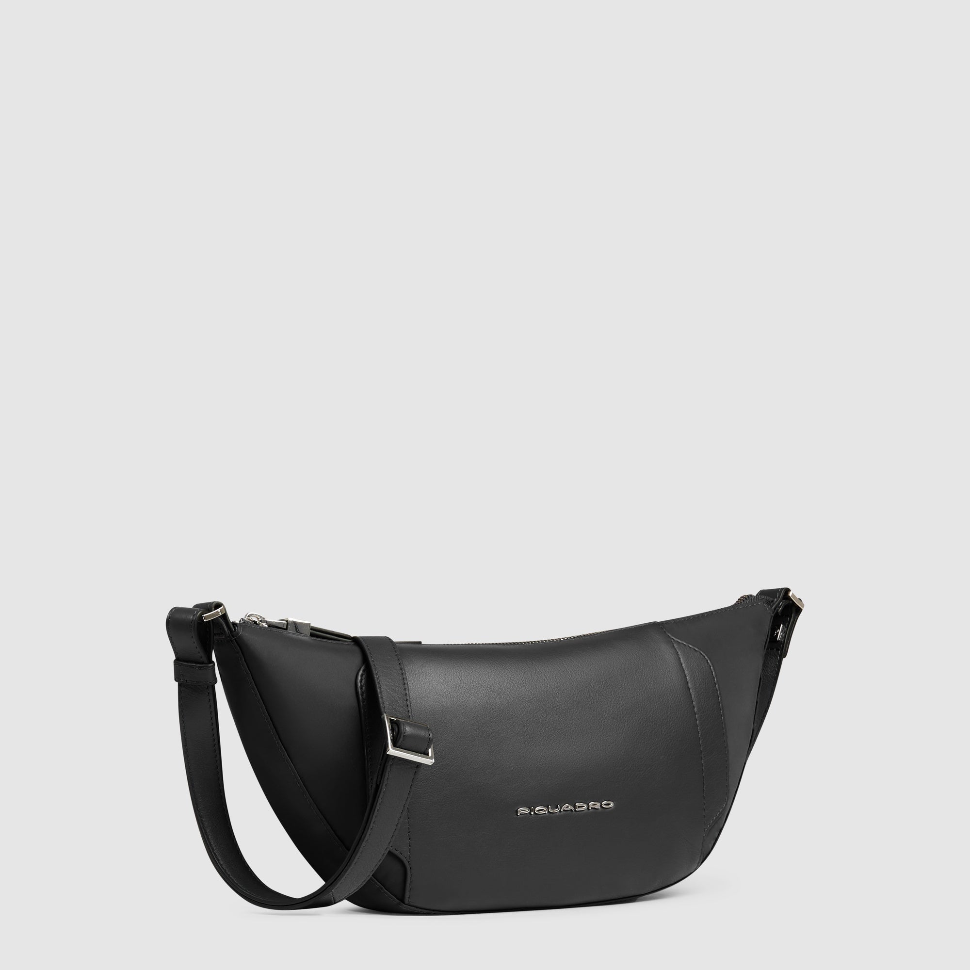 Piquadro Circle Bauchtasche Leder Damen Schwarz